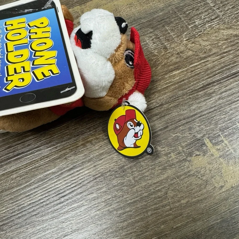 Buc-ee's Beaver Plush Phone Holder Beanie Plushie 6